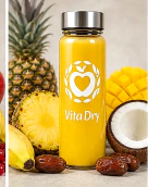 Smoothie VitaDry Yellow avec ses fruits