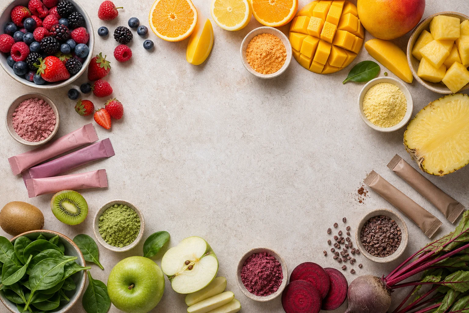 Fruits et légumes frais et naturels