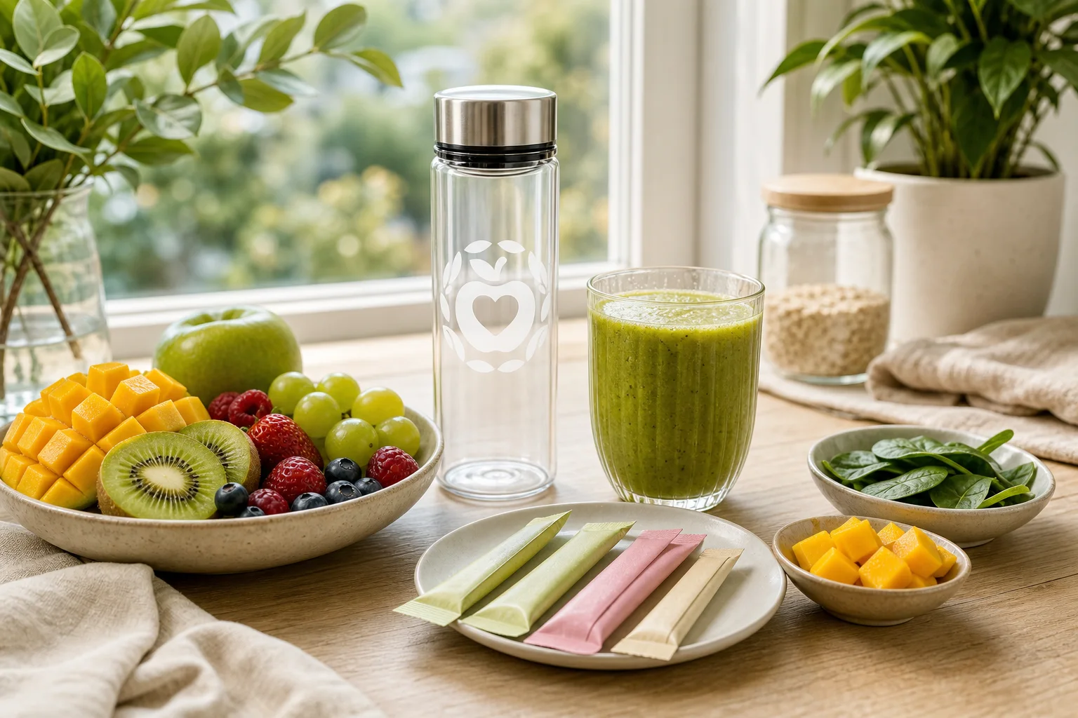 Routine matinale avec un smoothie VitaDry